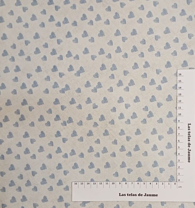 Corazones gris-azul